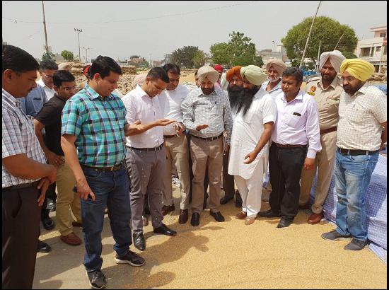 MD Markfed and DC Sangrur review wheat procurement arrangements