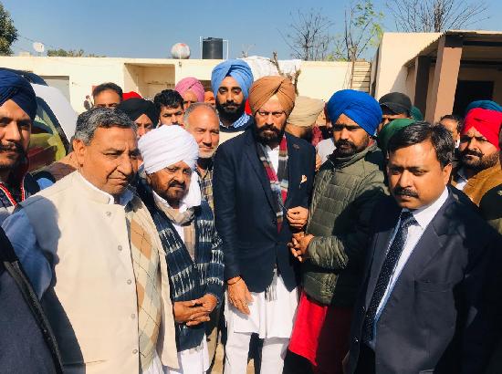 Rana Sodhi, Mohd. Sadiq meet Surjit Singh’s family at  Behbal Kalan, extend condolences 