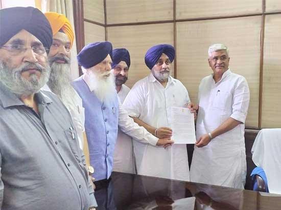 SAD urges for withdrawing Inter State Water Disputes (Amendment) Bill

