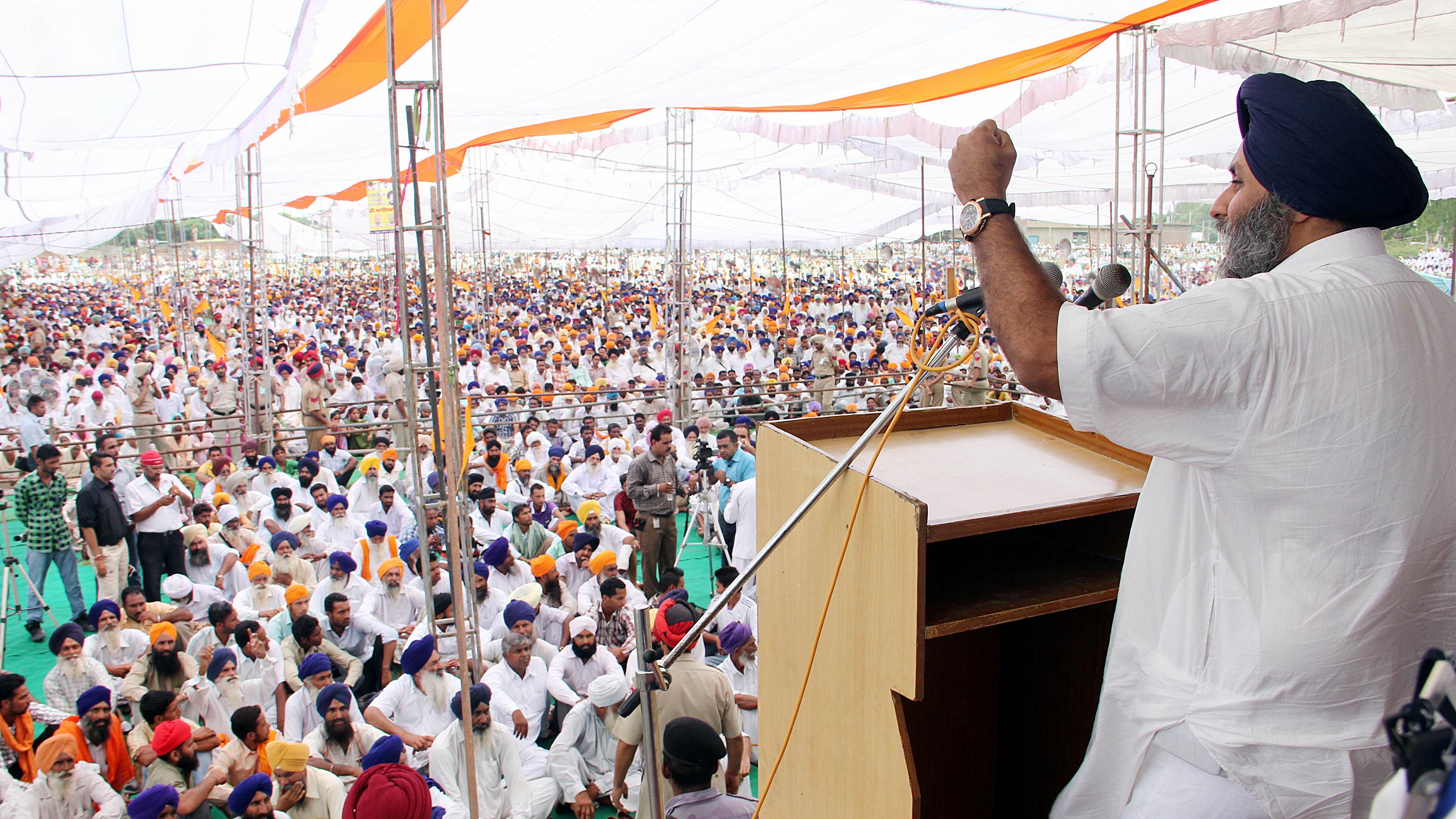 DEFEATED AND FRUSTATED MAHARAJA OUT TO DESTROY PUNJAB-SUKHBIR