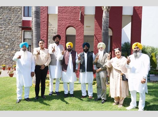 CM Mann holds meetings with AAP candidates, MLAs of Anandpur Sahib and Amritsar