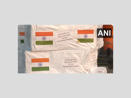 India's humanitarian aid for Palestinian people arrives in Egypt
