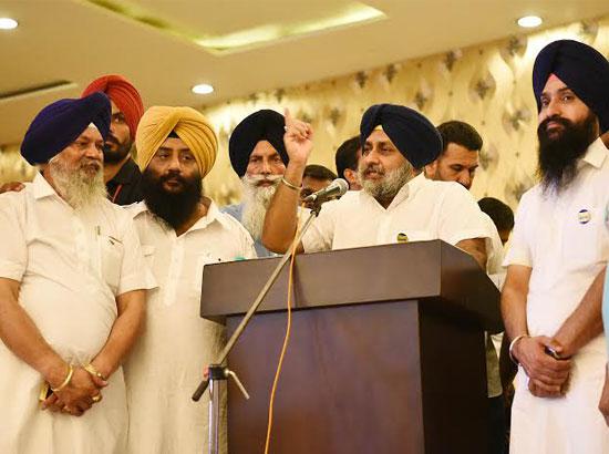AAP coffers replenished by funding from foreign shores: Sukhbir Badal