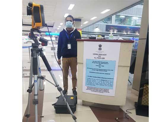 Thermal Sensors installed to detect emerging threat of Corona Virus at Amritsar Airport
