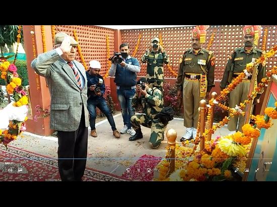 Floral tributes paid to 1971 war martyrs at BOP Raja Mohtam in Ferozepur