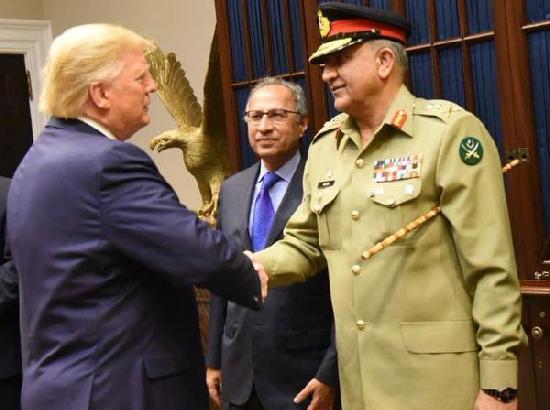 Trump meets Pak Army Chief Bajwa
