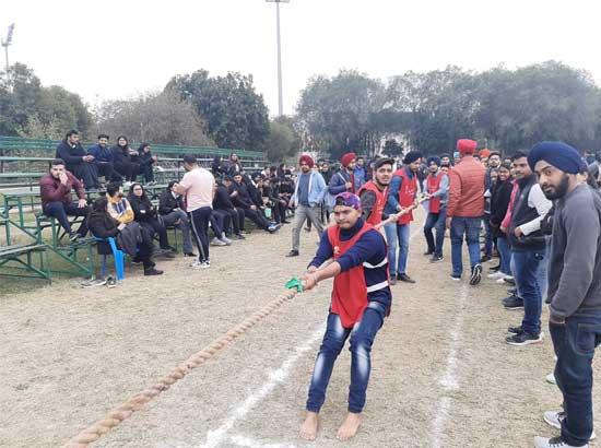 GNDU organized Inter-Department Tug of War Competition
