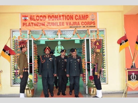 Vajra Corps organizes Blood Donation Camp