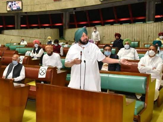 Amarinder introduces three Bills in Vidhan Sabha to counter farm laws