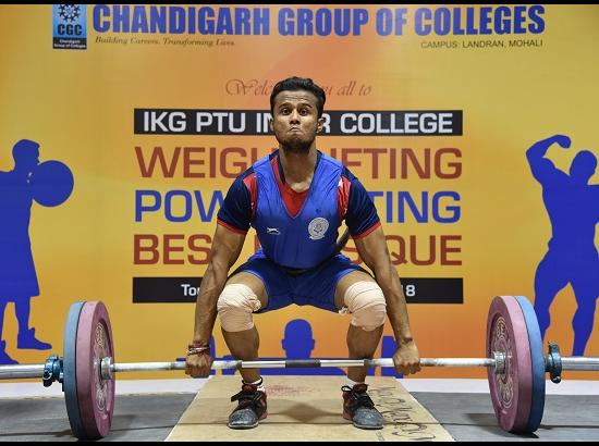 Three Day State Level Inter College Weightlifting tournament begins at CGC Landran