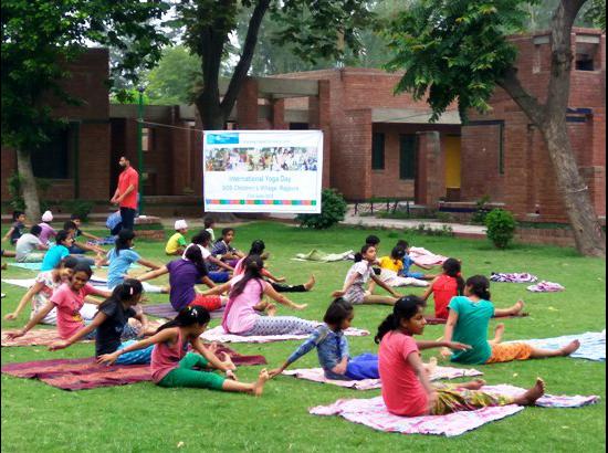 SOS Children’s Village, Rajpura celebrates International Yoga Day