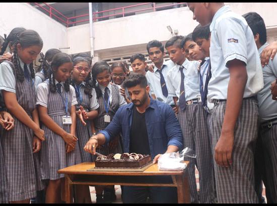 Arjun Kapoor during shooting for foundation campaign
