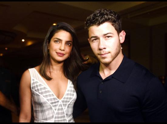 Priyanka Chopra and Nick Jonas seen at a hotel
