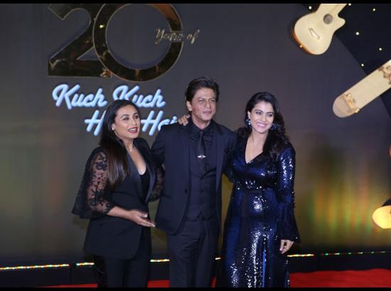 Rani Mukerji, Shah Rukh Khan and Kajol -  20th anniversary celebration 