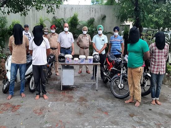 Bikers Gang nabbed in Ludhiana, 11 Robberies traced, 4 held with 3 Pistols