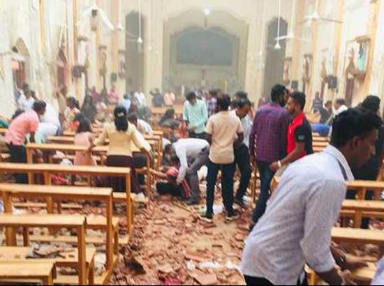 Twin blast rocks Sri Lanka , many killed,  80 injured