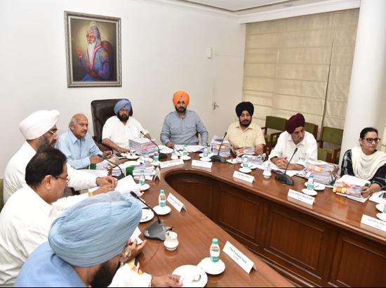 Punjab Cabinet Meeting on September 20