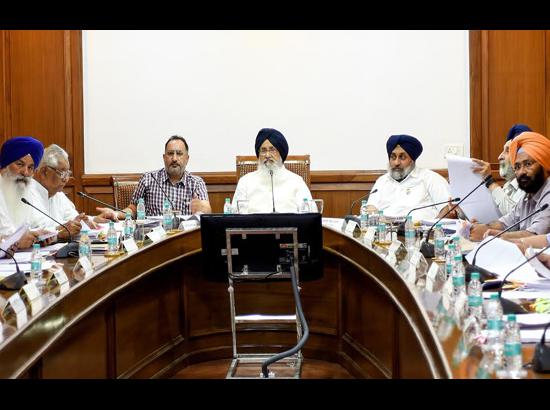 Punjab Cabinet Meeting on August 29