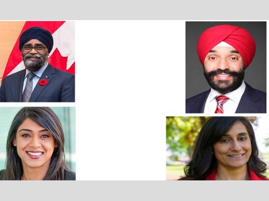 Trudeau Cabinet : Four Punjabi MPs included in 36 member Federal cabinet, woman MP becomes deputy PM