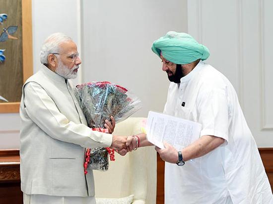 Capt. meets PM to press for compensation for Stubble burning, PM sympathetic to farmers' problem