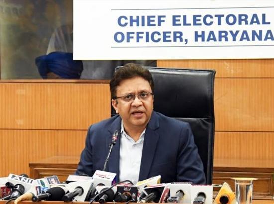 Target of at least 75% voter turnout in Haryana - CEO Anurag Agarwal