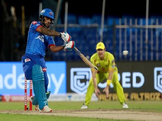 Dhawan's maiden century helps Delhi Capitals to topple CSK by 5 wickets