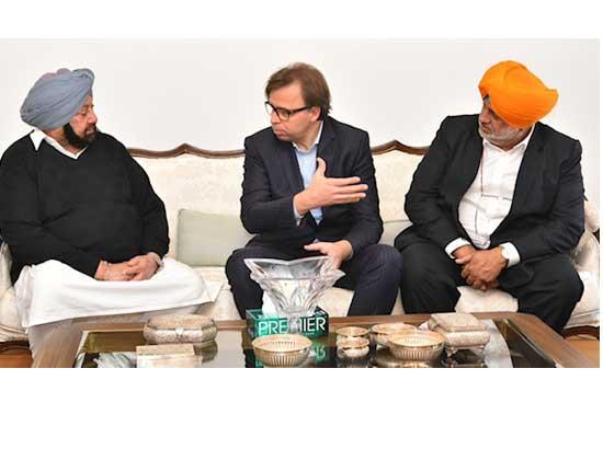 German based Freudenverg group CEO discusses Rs. 400 Cr Investment in Punjab with Capt. Amarinder
