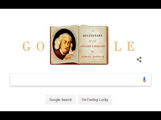 Google Doodle tribute to Samuel Johnson, known as father of modern dictionary 