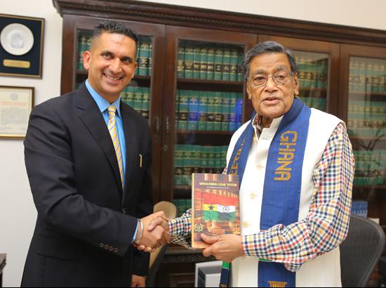 Attorney General releases book on Legal Comparative Study by lawyer Harpreet Sandhu