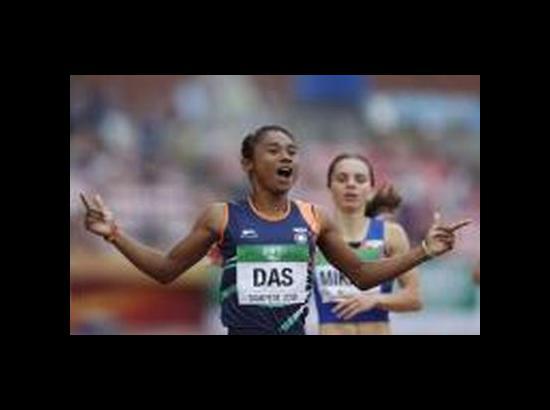 Hima Das wins gold in 400m race, 5th in a month