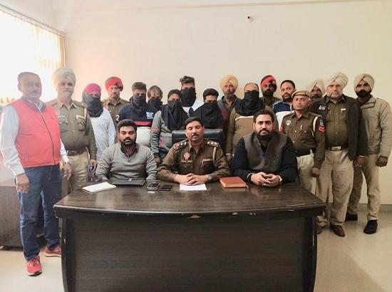 Counter-Intelligence and Hoshiarpur Police arrest seven smugglers of interstate drug racket