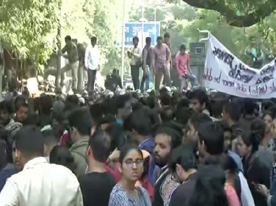 JNU students marching towards Parliament stopped, detained
