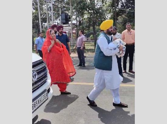 CM Mann brings his newborn baby girl home, baby's name revealed