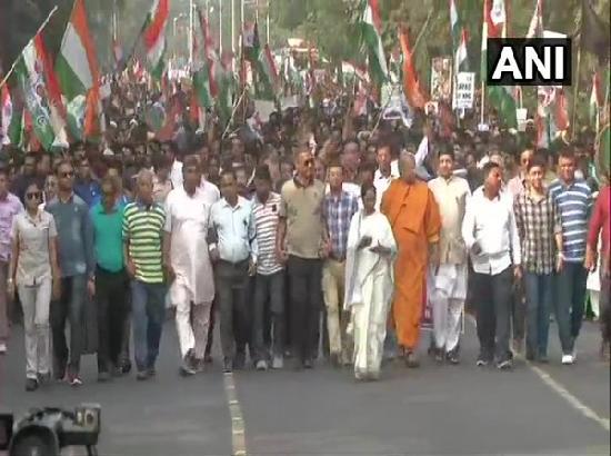 Mamata takes out massive protest march against CAA