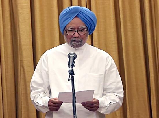 Manmohan Singh takes oath as Rajya Sabha member from Rajasthan