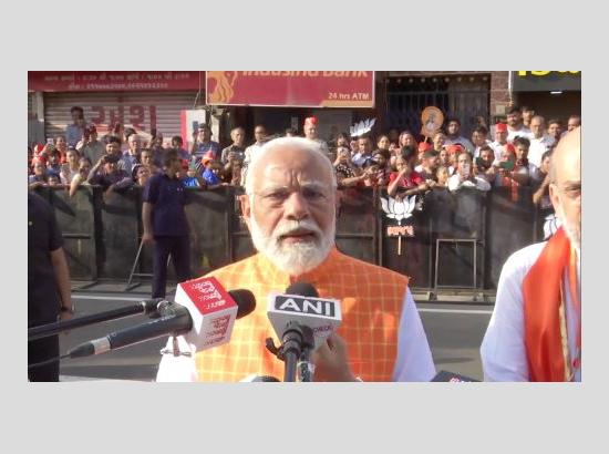 PM Modi casts his vote for third phase of Lok Sabha elections in Ahmedabad
