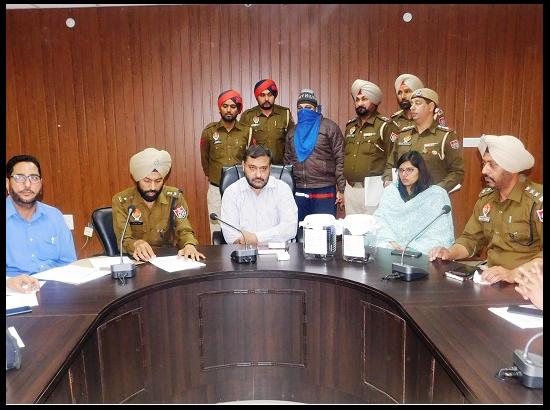 Barnala police arrests gangster, 2 pistols and 8 cartridges recovered
