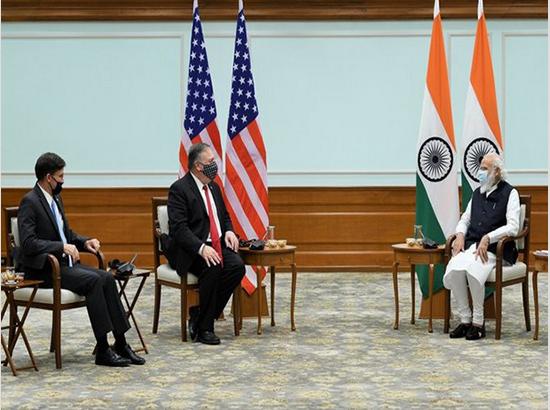 Pompeo, Esper, PM Modi discuss security, defence cooperation
