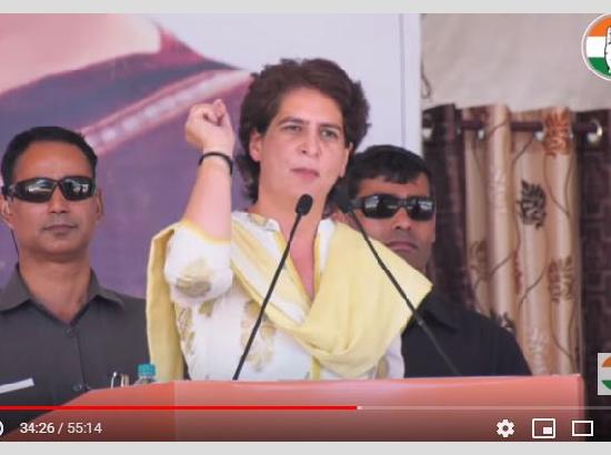 Watch Live : Priyanka Gandhi, Navjot Sidhu in Bathinda campaigning for congress
