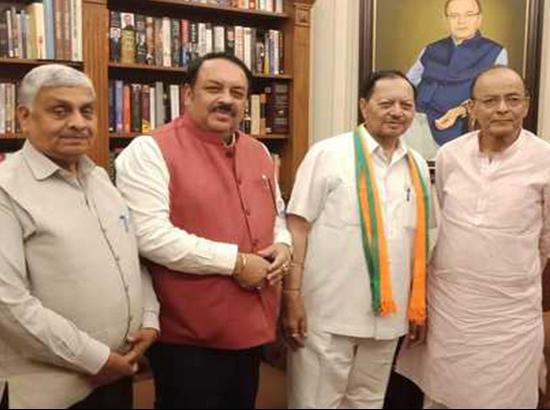 Former Punjab Minister joins the BJP , Jaitley welcomes