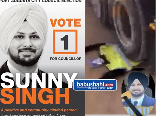Racial attack on Sikh candidate in Australia 

