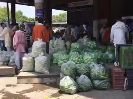 Sector 26 vegetable market shifted to Sector 17 bus stand