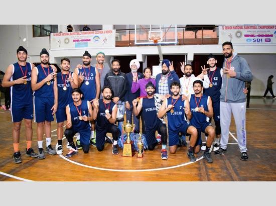 Basketball senior National Title for Punjab  and Indian  railways