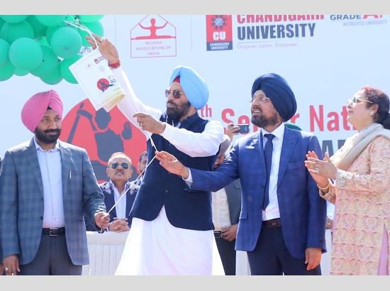 Punjab Sports Minister inaugurates 29th Senior National Men & Women Wushu Championship at Chandigarh University
