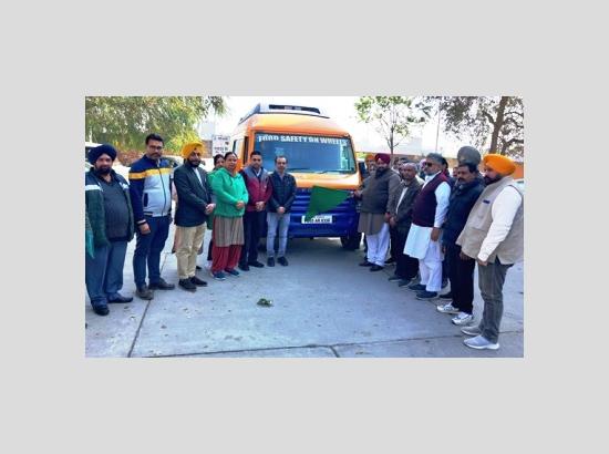 Under Food Safety on Wheels scheme, MLA Bhullar flags of Food Safety Van