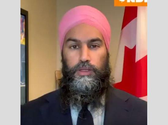 Canada : World is watching farmer protests in India : Jagmeet Singh, see video