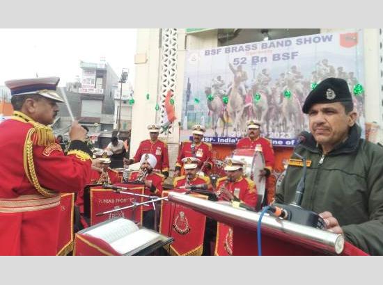 BSF organizes ‘Brass Band Show’ at historical clock tower of Fazilka