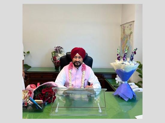 Charanjit Channi assumes charge as Chairperson of the Committee on Agriculture, Animal Husbandry, and Food Processing
