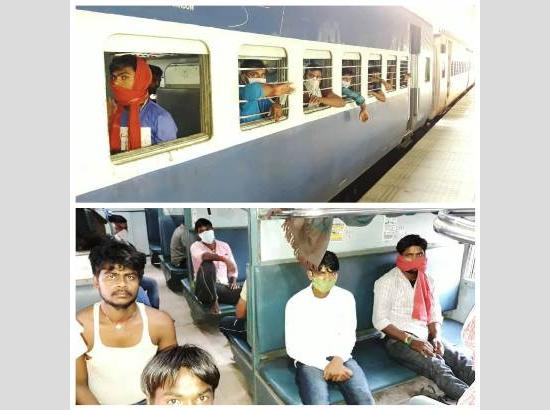 Ferozepur: 6th  Shramik Express train with 1,200 migrant workers depart for Bihar
