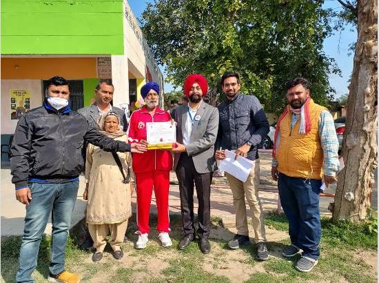 Jagtar Singh touching 100-year life cast vote, SVEEP team honours